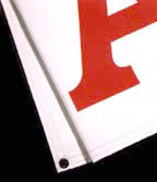 Banners with a superior smooth printing surface
