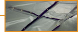 Deatial of Boat Tarp Reefing Rows