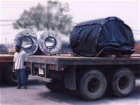 coiled steel tarp photo