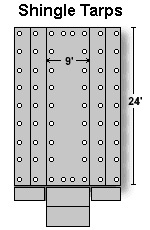 shingle tarp diagram